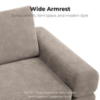 LIKIMIO FlipNest Convertible Sleeper Sofa Bed Floor Sofa 3-in-1 No Assembly, Foldable Mattress with Corduroy Upholstery Light Brown, Lounge Loveseat Couch for Living Room Studio Guest Room