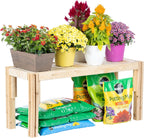 Greenes Fence Cedar Storage Shelf, 44 in. x 16 in. x 20 in. - Made in USA with North American Cedar