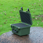 MEIJIA Portable All Weather IP67 Waterproof Camera Case,hard case with Customizable Fit Foam,Fit Use of Drones,Camera,Equipments,10.62 x9.68x6.87inches(Green)