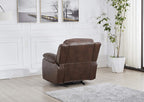 Betsy Furniture Faux Leather Reclining Glider Chair, Recliner, 8018 Multiple Colors (Brown, Chair)