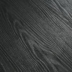 47.24" Black Round Dining Table for 4–6 People, Solid Wood Kitchen Table with 1.18" Thick Wooden Tabletop & Stable Cross-Shaped Base for Dining Room, Pure Black