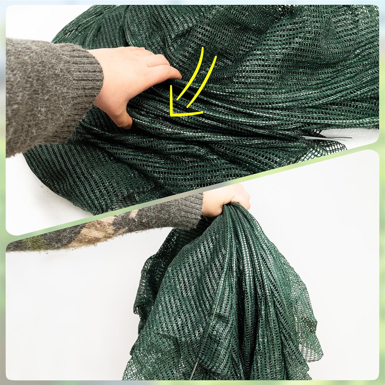 2 in 1 Portable Greenhouse Protection from Sun Heat,Garden Tunnel Shade Net Cover with Quick-Release Technology,Row Covers for Vegetables Plant Cover from Sun (Pack 2)