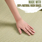 Tatami Mat, Tatami Mattress, Japanese Sleeping Mat, Traditional, 80x40 | Houseables Japanese Floor Mattress, Twin XL, Bamboo Sleeping Rug, Kotatsu Floor Bed, Futon, Goza, Rush Grass, Folding