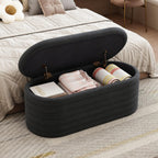 Modern Storage Bench, End of Bed Stool for Bedroom Living Room Entryway Closet