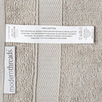 Modern Threads 6-Piece 100% Combed Cotton Yarn Dyed Cobblestone Jacquard Towel Set Charcoal