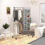 Simple Houseware 2 Pack 10 Shelves Hanging Organizer, Grey