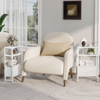 Narrow Side Table with Charging Station Slim End Table Sofa with Magazine Rack, Bedside Table for Small Spaces, 3 Tier Nightstand for Living Room Couch, Bedroom White LET503WE