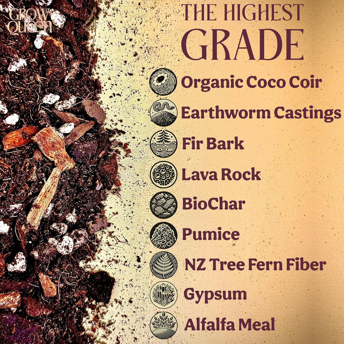Craft Aroid Potting Mix- Elite Organic Alocasia, Philodendron, Monstera Soil Mix, Chunky, Well Draining Potting Soil for Indoor Plants, All Tropical Plants & Houseplants, Sustainable & Peat Free 1QT