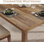 Tribesigns Wood Dining Table Modern Kitchen Table for Dining Room Living Room, 2-4 People Dining Room Table Square Dinner Tables with Wooden Legs Thick Top for Small Space, Grayish-Brown (Only Table)
