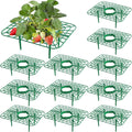 Iceyyyy 12 Packs Square Strawberry Supports-Strawberry Growing Racks- Plant Support Strawberry Stand Holder Growing Frame Keep Berries Clean (Square 12PCS)