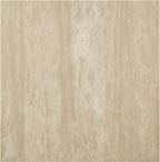 Acme Deon Contemporary Plywood and Travertine Square End Table in Natural Beige