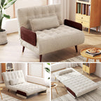 JASIWAY 3 in 1 Convertible Sleeper Chair, 37" Futon Sofa for Small Spaces