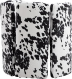chairus Modern Dining Chairs Set of 2 Unique Sherpa Barrel Chairs Cute Comfy Upholstered Accent Chair for Living Room/Bedroom/Reception, Cow