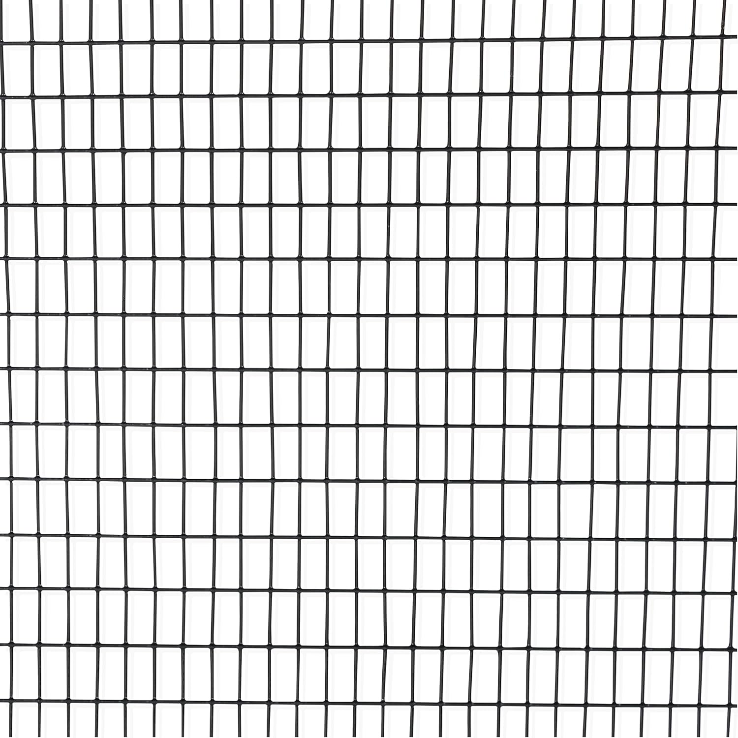 Fencer Wire 16 Gauge Black Vinyl Coated Welded Wire Mesh Size 0.5 inch by 1 inch (2 ft. x 100 ft.)