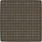 Homepop Home Decor Classic Square Storage Ottoman with Lift Off Lid | Ottoman with Storage for Living Room & Bedroom, Brown Window Pane Fabric