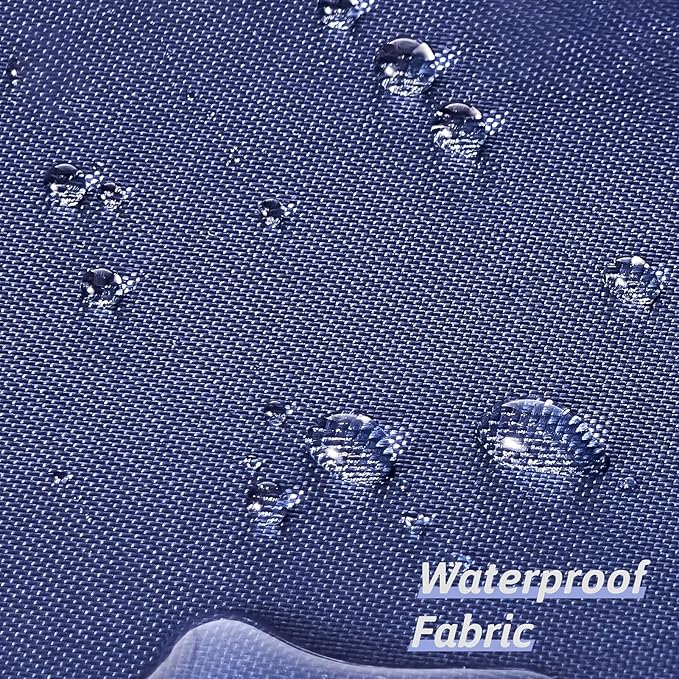Furlinic Navy Blue Shower Curtain Liner Fabric Waterproof Shower Stall Curtains with Weighted Bottom for Bathroom RV Hotel,36x72 Inch.
