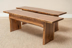 Rustic Red Door Co. Live Edge Wood Bench for Dining Table, Entryway, Bedroom, Living Room Accent, Solid Wooden Slab, Rustic Furniture, 4' Long, Walnut Wood with Clear Coat