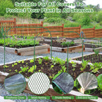 8 Sets 41.3"x31.5" Garden Hoops for Raised Beds, Greenhouse Hoops Grow Tunnel Durable Removable Row Cover Hoops for Garden Netting DIY Kits with 24 Clips