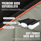 2 Person Camping Chair, Heavy Duty 650LBS Padded Loveseat for Couples & Pets, Foldable Double Camp Chair with Reinforced Storage Bag, Ideal for Outdoor Festivals, Beach, & Car Camping