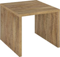 Coaster Home Furnishings - Canoga - Wood - End Table with Square Flat Top, U-Shaped Frame and Rustic Style - Living Room - 23.5-Inch - Mango - 706357