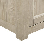 Crosley Furniture Camden Corner TV Stand for 65+ inch TVs, Entertainment Center with Storage Shelves, Frosted Oak