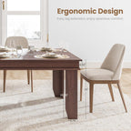 GAOMON Farmhouse Dining Table for 6-8 People, 71" Long Wood Kitchen Table with Sturdy Frame & Rustic Wooden Finish, 6-8 Seats Large Rectangular Tables for Dinner, Kitchen, Dining Room