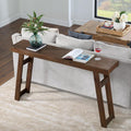 Alaterre Furniture Lawas Solid Wood Console Table, Brown, 56”x12”x32” | Modern Farmhouse Entryway Table, Easy Assembly Living Room Furniture for Behind the Couch, Entryway, or Hallway