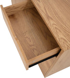 Naomi Home Amy 5-Drawer Rolling Storage Cabinet with Shelves - Natural | 5 Spacious Drawers • Storage Cabinet With 2 Shelves • Smooth-Rolling Casters • Spacious Tabletop • Modern Space-Saving Design