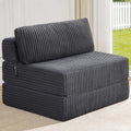 Convertible 4-in-1 Folding Sofa Bed Sleeper Chair Couch Foldable Chaise Lounger & Mattress Pocket Coils+Foam Fill Medium Support, No Assembly for Living Room/Bedroom, Twin