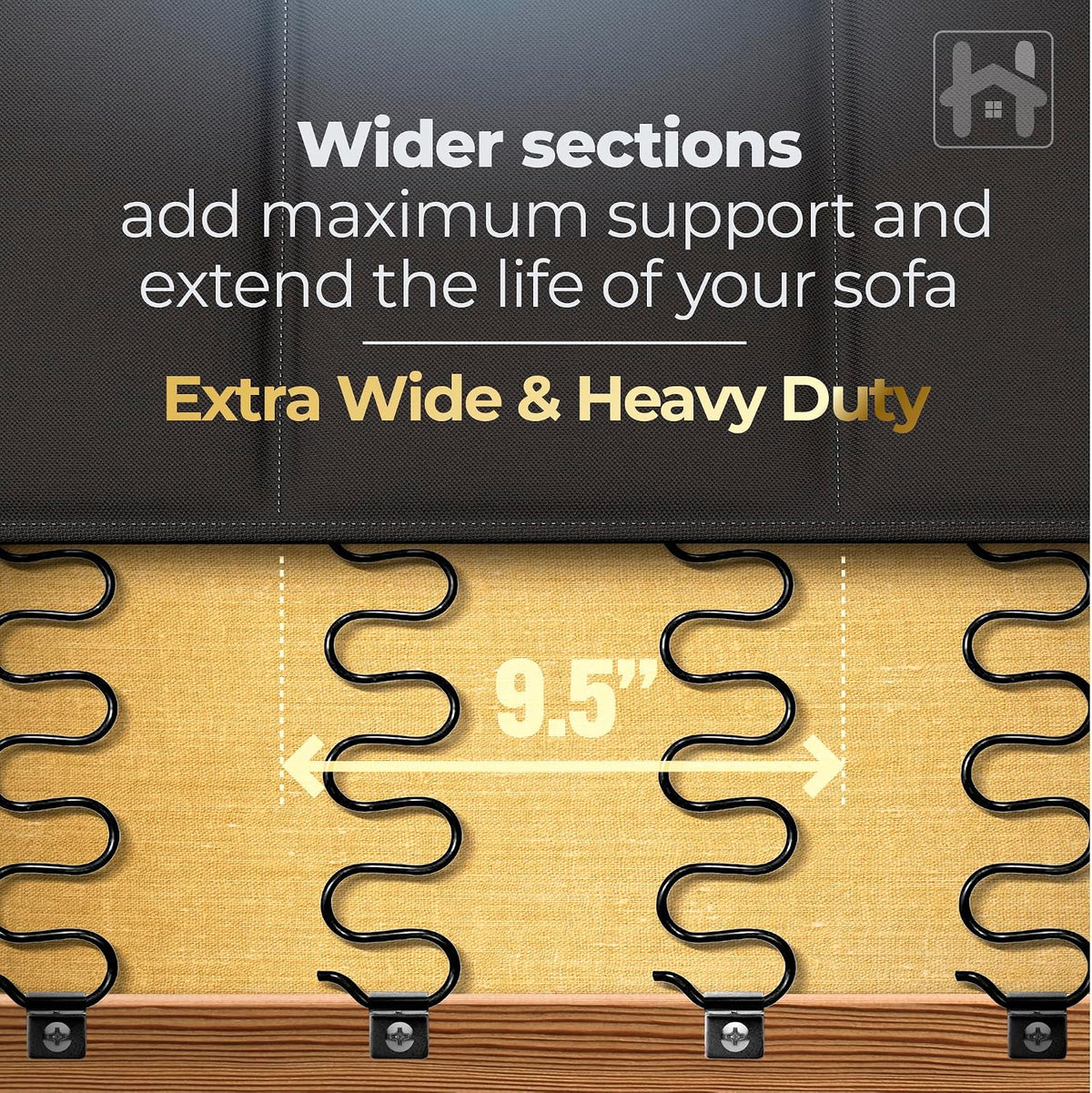 Golden Home Essentials XXXL Heavy Duty Couch Support for Sagging Cushions - 30in x 68in Extra Wide Sofa Cushion Board - 0.4in Saggy Cushion for Seat Support