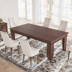 GAOMON Farmhouse Dining Table for 6-8 People, 71" Long Wood Kitchen Table with Sturdy Frame & Rustic Wooden Finish, 6-8 Seats Large Rectangular Tables for Dinner, Kitchen, Dining Room