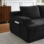 96" Sectional Sofa Cloud Couch with Deep Seat, Modern L-Shape Compressed Sofa Couch with Right Facing Chaise,Upholstered Couches for Living Room