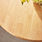 Furniturebox UK Bude Round Wooden Dining Table & 4 Millford Chairs (Oak-Effect & 4 Millford Chairs)