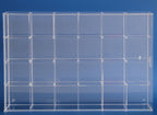 SAFE Rock Display Case-Acrylic Glass Curio w/24 Compartments