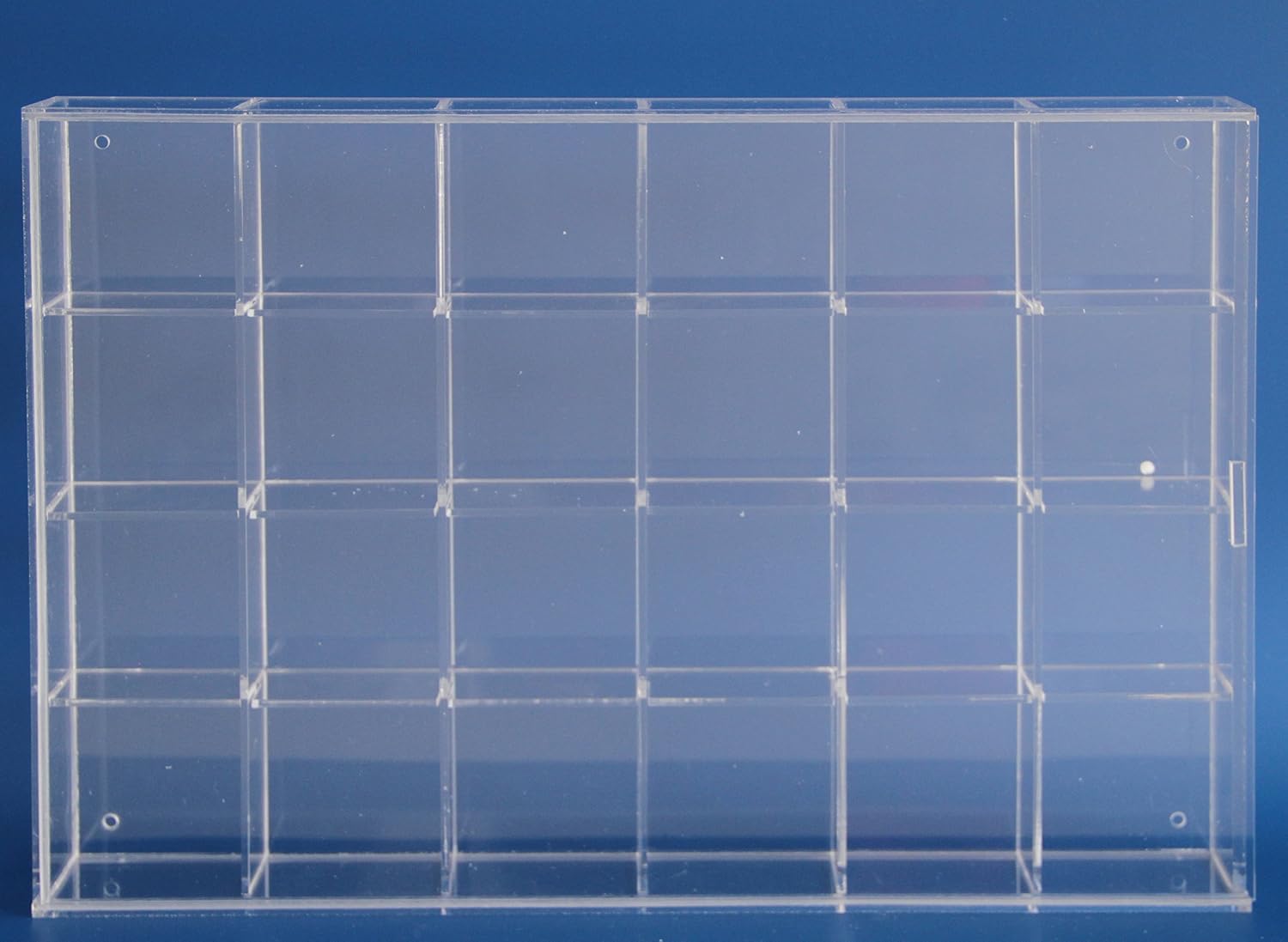 SAFE Rock Display Case-Acrylic Glass Curio w/24 Compartments