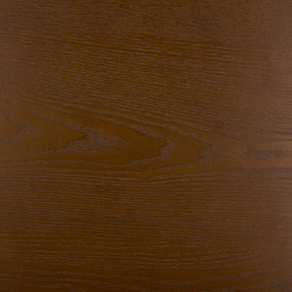 SAFAVIEH Home Collection - Rakoma Round End Table, Walnut Brown Accent Side Table with Woven Shelf (ACC2313A)