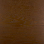 SAFAVIEH Home Collection - Rakoma Round End Table, Walnut Brown Accent Side Table with Woven Shelf (ACC2313A)