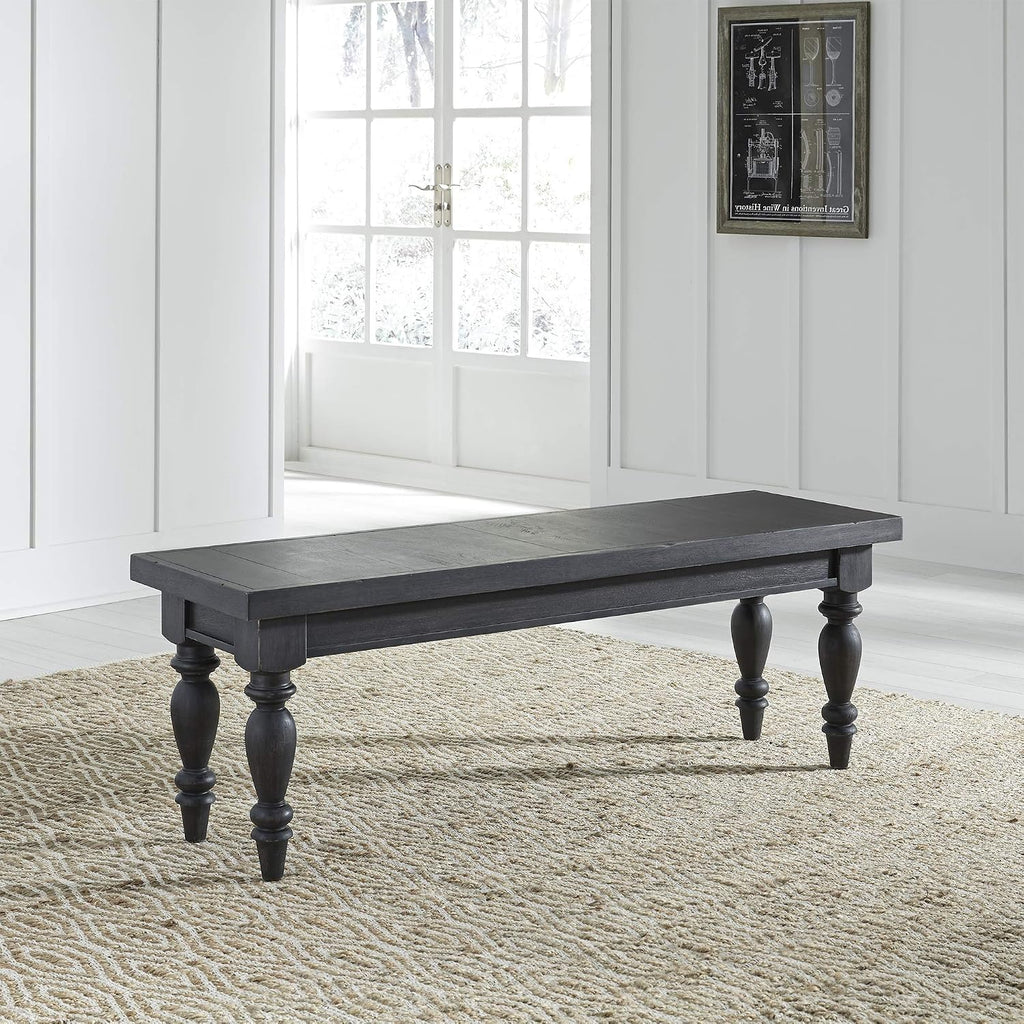 Liberty Furniture Industries Harvest Home Backless Bench, W52 x D16 x H18, Black