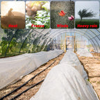 6 Mil Clear Greenhouse Plastic Sheeting,9.8FTx14.8FT Transparent Plastic Film for Greenhouse, Resistant Polyethylene Film for Farm,Garden…
