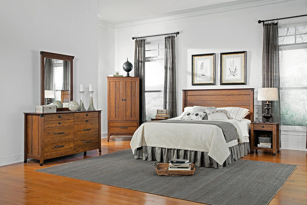 Sauder Carson Forge Armoire, Washington Cherry finish