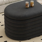 40 inch Upholstered Storage Ottoman Bench,Ready to go,Black