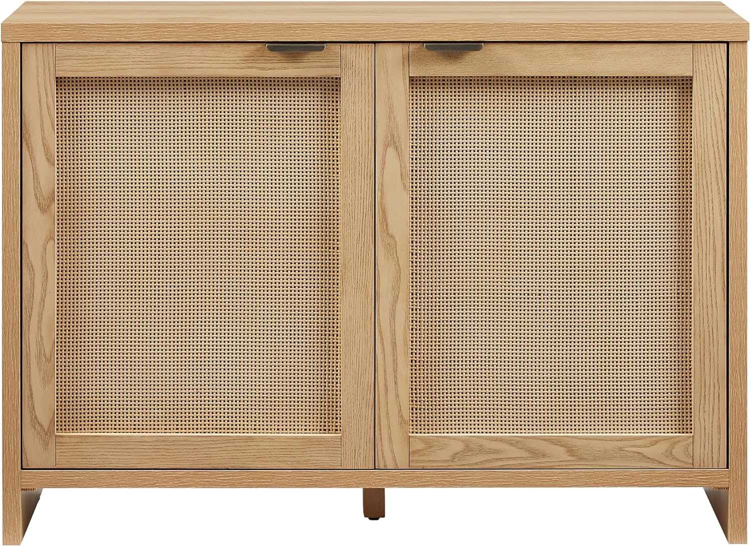 Crosley Furniture Kenji Record Player Cabinet with Vinyl Storage, Media Stand, Modern Home Organizer, Ash
