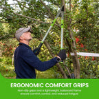 Garden Guru Extendable Anvil Lopper Tree Trimmer with Compound Action, Chops Thick Branches with Ease, 28-40”, Non-Stick High Carbon Steel Blade, Heavy Duty Branch Cutter, 2 Inch Clean Cut Capacity, 4