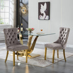 HomVent 70'' Glass Dining Table Set for 6, Modern Rectangle Glass Kitchen Table Set for 6, Kitchen Table and Chairs Set for 6 for Living Room,Kitchen