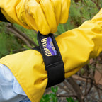 GORILLA EASY CONNECT Gardening Gloves Lightweight Tough Heavy Duty Long Sleeve Leather Pruning Gloves with Adjustable Strap