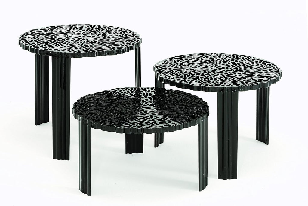 Kartell 8500/NE T-Table by Patricia Urquiola, Pack of 1, Matte Black