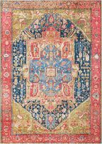Unique Loom Outdoor Traditional Collection Area Rug - Limon (7' 1" x 10' Rectangle Multi/Red)