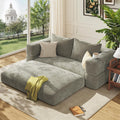 75'' Folding Convertible Sofa Bed with Large Pillow, 4-in-1 Foldable Pull Out Futon Sofa Bed, Chenille Mattress Couch, No Assembly Floor Sleeper Sofa Bed for Living Room/Bedroom, Light Brown
