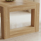 FUFU&GAGA Large Farmhouse Dining Table for 6-8 People, 78.7” Rectangular Wood Dinner Table for Kitchen Dining Room Conference Room, Natural Oak, 78.7”W x 39.4”D x 29.5”H