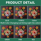 Solar Wind Spinners Outdoorsfor Yard and Garden - 40 Inch Metal Wind Sculpture, Outdoor Kinetic Windmill with Multi-Color Led Lights for Patio, Lawn & Garden Decoration (Beetle)